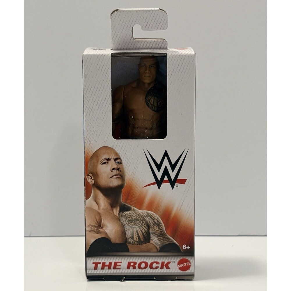 WWE Mattel The Rock Mini Figure • New in Box • Wrestling Collectible 6” Sealed